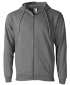 Heavy-Weight Full Zip Hoodie, 2-Pockets Hooded, Athletic Fleece Sweatshirt, Adult & Youth