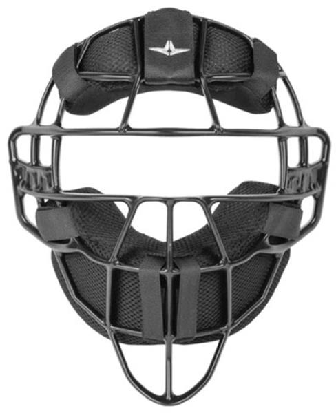 Star Matte ALL-STAR S7 AXIS Magnesium Umpire Face Mask Matte Black Frame/LUC Pads ...