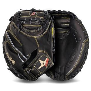 ALL-STAR Adult Solid Black Pro-Elite Professional Catching Mitt CM3000SBK-1/CM3000BK-1