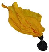 Referee Penalty Flag Gold with Black Ball ACS511B