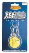 Mini Logo Yellow Baseball Keyring w/Blistercard BL96Y