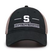 G180 The Game Michigan State Spartans Relaxed Trucker Mesh Split Bar Cap