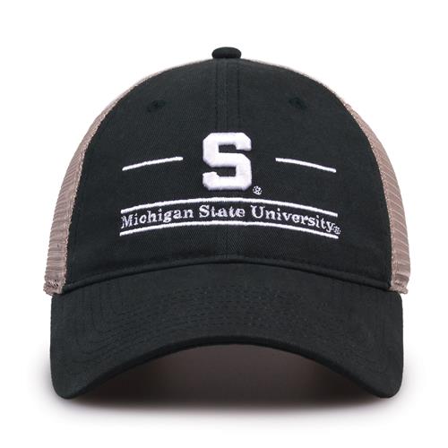 G180 The Game Michigan State Spartans Relaxed Trucker Mesh Split Bar Cap