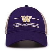 G180 The Game Washington Huskies Relaxed Trucker Mesh Split Bar Cap