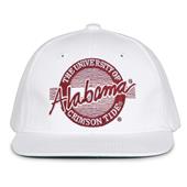 G220 The Game Alabama Crimson Tide White Retro Circle Throwback Cap