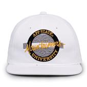 G220 The Game Appalachian State Mountaineers White Retro Circle Throwback Cap