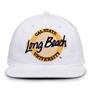 G220 The Game Cal State Long Beach 49ers White Retro Circle Throwback Cap