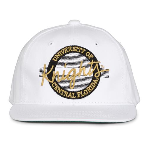 G220 The Game Central Florida Knights White Retro Circle Throwback Cap