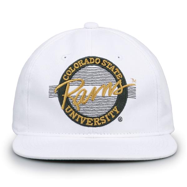 G220 The Game Colorado State Rams White Retro Circle Throwback Cap