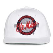 G220 The Game Mississippi Rebels White Retro Circle Throwback Cap