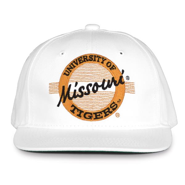 G220 The Game Missouri Tigers White Retro Circle Throwback Cap