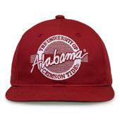 G225 The Game Alabama Crimson Tide Team Color Retro Circle Throwback Cap