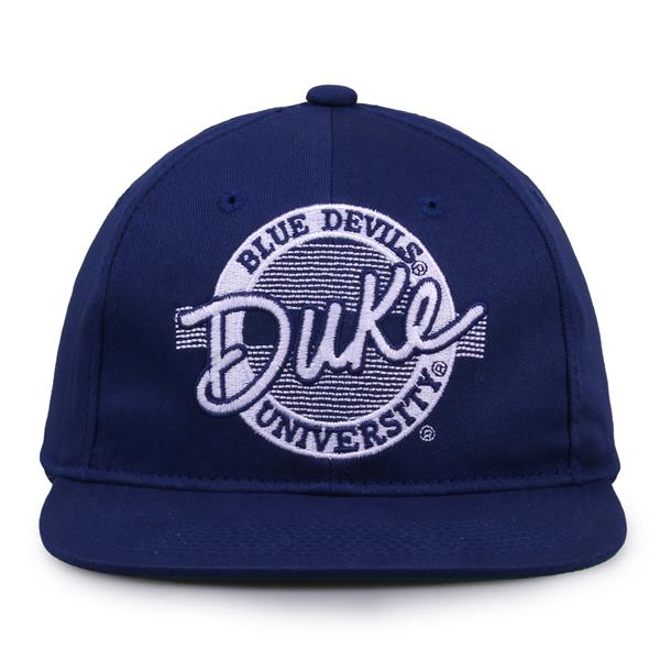 G225 The Game Duke Blue Devils Team Color Retro Circle Throwback Cap