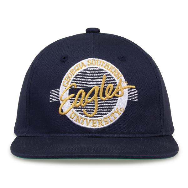 Script Caps Throwback G225 The Game Georgia Southern Eagles Team Color Retro Circle Throwback ...