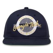 G225 The Game Georgia Tech Yellow Jackets Team Color Retro Circle Throwback Cap