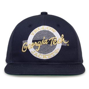 G225 The Game Georgia Tech Yellow Jackets Team Color Retro Circle Throwback Cap