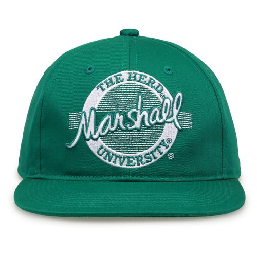 G225 The Game Marshall Thundering Herd Team Color Retro Circle Throwback Cap