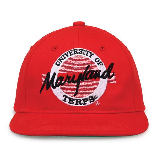 G225 The Game Maryland Terrapins Team Color Retro Circle Throwback Cap