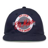 G225 The Game Mississippi Rebels Team Color Retro Circle Throwback Cap