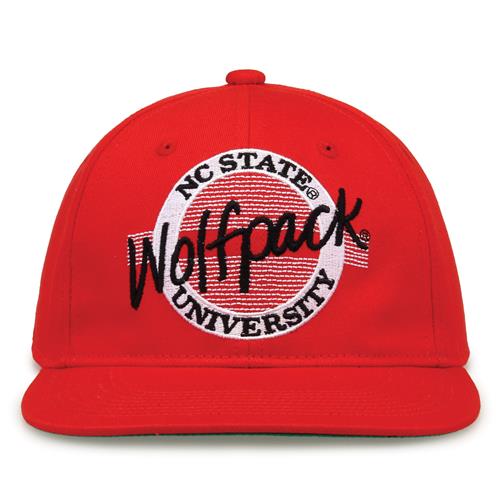 G225 The Game North Carolina State Wolfpack Team Color Retro Circle Throwback Cap
