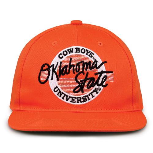 G225 The Game Oklahoma State Cowboys Team Color Retro Circle Throwback Cap