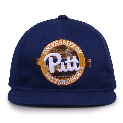 G225 The Game Pittsburgh Panthers Team Color Retro Circle Throwback Cap