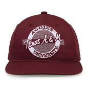 G225 The Game Texas A&M Aggies Team Color Retro Circle Throwback Cap