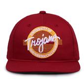 G225 The Game USC Trojans Team Color Retro Circle Throwback Cap