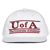 G230 The Game Alabama Crimson Tide White Retro Bar Throwback Cap