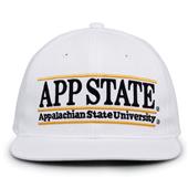 G230 The Game Appalachian State Mountaineers White Retro Bar Throwback Cap