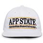 G230 The Game Appalachian State Mountaineers White Retro Bar Throwback Cap
