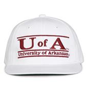 G230 The Game Arkansas Razorbacks White Retro Bar Throwback Cap