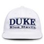 G230 The Game Duke Blue Devils White Retro Bar Throwback Cap