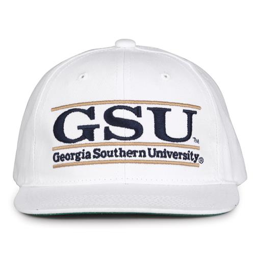 G230 The Game Georgia Southern Eagles White Retro Bar Throwback Cap