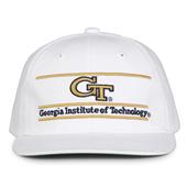 G230 The Game Georgia Tech Yellow Jackets White Retro Bar Throwback Cap