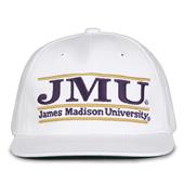 G230 The Game James Madison Dukes White Retro Bar Throwback Cap