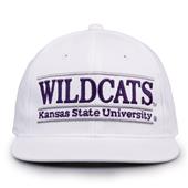 G230 The Game Kansas State Wildcats White Retro Bar Throwback Cap