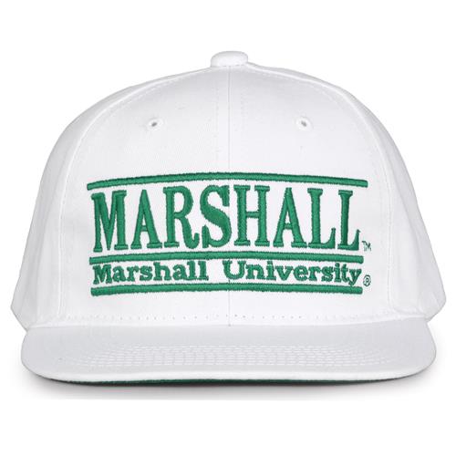 G230 The Game Marshall Thundering Herd White Retro Bar Throwback Cap