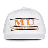 G230 The Game Missouri Tigers White Retro Bar Throwback Cap