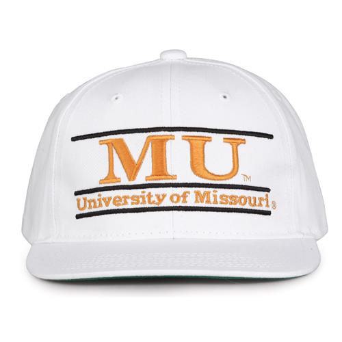 G230 The Game Missouri Tigers White Retro Bar Throwback Cap