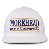 G230 The Game Morehead State Eagles White Retro Bar Throwback Cap