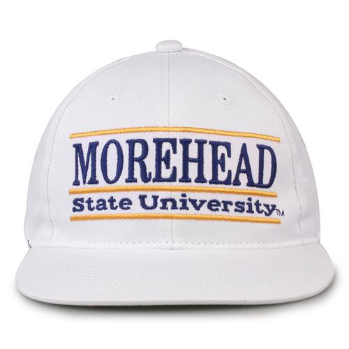 G230 The Game Morehead State Eagles White Retro Bar Throwback Cap