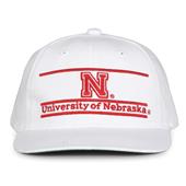 G230 The Game Nebraska Cornhuskers White Retro Bar Throwback Cap