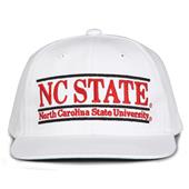 G230 The Game North Carolina State Wolfpack White Retro Bar Throwback Cap