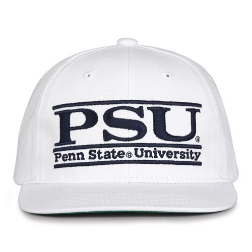 G230 The Game Penn State Nittany Lions White Retro Bar Throwback Cap