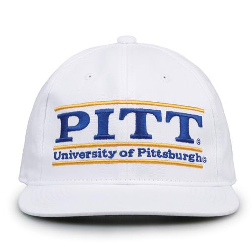 G230 The Game Pittsburgh Panthers White Retro Bar Throwback Cap