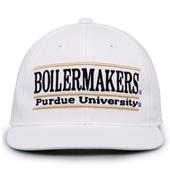 G230 The Game Purdue Boilermakers White Retro Bar Throwback Cap