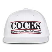 G230 The Game South Carolina Gamecocks White Retro Bar Throwback Cap