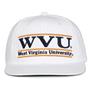G230 The Game West Virginia Mountaineers White Retro Bar Throwback Cap