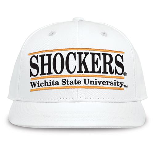 G230N The Game Wichita State Shockers White Retro Bar Throwback Cap G230n